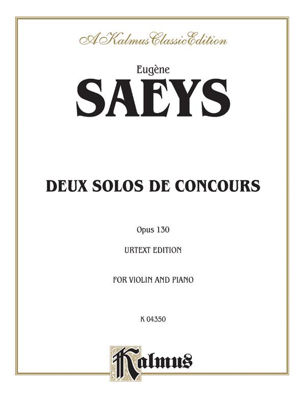 Deux Solos de Concours, Op. 130 (Urtext)